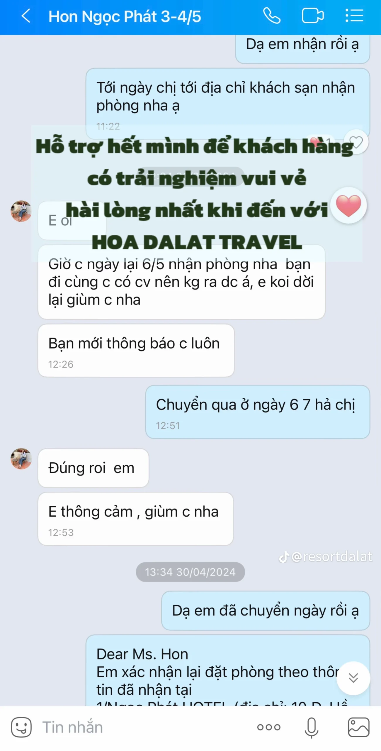 cảm nhận của du khách khi sử dụng dịch vụ của Hoa Dalat Travel